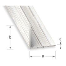 Cornière PVC blanchi 20 x 20 mm 2,6m - CQFD