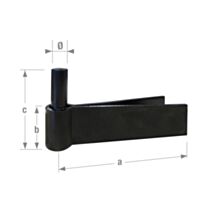 Gond à sceller D14 x 125 mm universel noir - CQFD