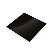 Tôle alu laqué noir 500 x 250 mm - CQFD
