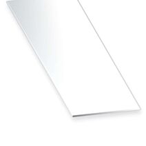 Plat PVC 50x2mm 2,60m Blanc