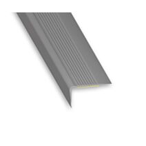 Nez de marche 100% pvc gris 69x40mm x1m70