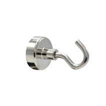 6 Crochets Aimant Néodyme Argenté Ø20mm - CQFD