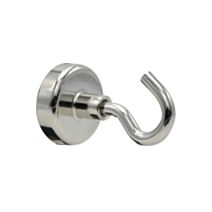 4 Crochets Aimant Néodyme Argenté Ø25mm - CQFD