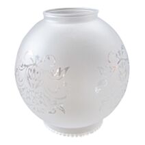 verre tulipe satiné gravé - TIBELEC