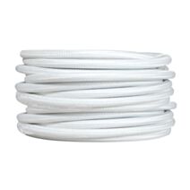 Câble tissu blanc 3m - TIBELEC