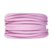 Câble tissu rose 3m - TIBELEC