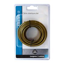 Fil d'équipement plat couleur or (vendu au mètre)