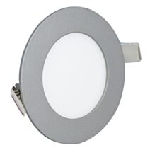Spot LED à encastrer 5W argent rond Ø110mm 220lm