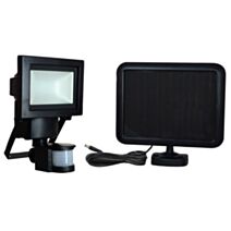 Projecteur extérieur solaire noir infrarouge 56 LED 224lm - TIBELEC