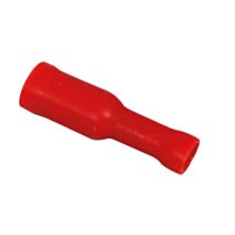 Cosses isolées cylindrique femelle Ø5,3 mm rouge - TIBELEC