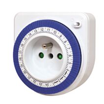 Programmateur journalier compact mécanique blanc - TIBELEC