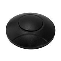 Variateur poussoir à pied 3-100w noir