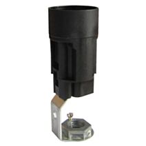 Douille support bougie E14 H.65mm noir - TIBELEC