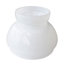 Abat‑jour en verre blanc - TIBELEC