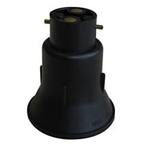 Transformateur de douille B22 en E27 noir - TIBELEC