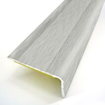 Nez de marche adhésif métal argent L.95 cm x l.36 mm - DINAC