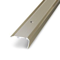 Nez de marche strié aluminium titium L.170 cm x l.36 mm - DINAC