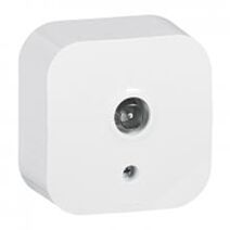 Prise TV simple saillie Profil Eco Blanc