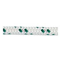 Corde polyester pré-étiré Ø8mm blanc/vert - CHAPUIS