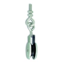 Poulie piton acier zingué 15 kg ø 30 mm pour corde ∅ 8.5mm - CHAPUIS