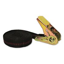 Sangle PP tendeur cliquet 260kg 25mm 5m Noir