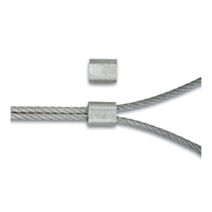 2 Manchons aluminium pour câble 4mm x2 - CHAPUIS