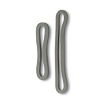 10 élastiques carrés 5mmx80mm gris - CHAPUIS