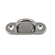2 platines avec œil acier inoxydable 45x15mm dia.12mm x2 - CHAPUIS