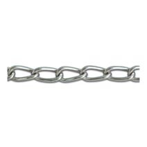 Chaîne soudée Torse acier zingué Ø 3,5mm résistance 72kg