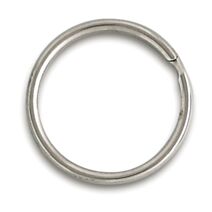 6 anneaux brisés acier nickelé ø int. 18mm