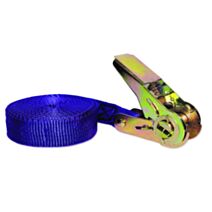Sangle polypropylène avec tendeur cliquet 25mmx5m bleu - CHAPUIS