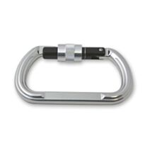 Mousqueton à linguet et vis aluminium gris L.110mm - CHAPUIS