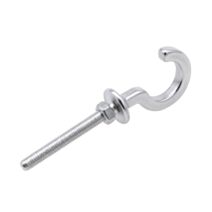 2 Pitons Crochet Ouvert Filetage Metrique M5 Tige 40mm - CHAPUIS