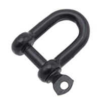 2 Manilles Droites Piton Noir Charge 80Kg Ø5mm L.9mm - CHAPUIS