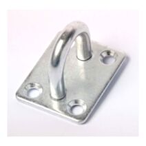 Platine à œil acier zingué Ø55x50mm + Fil Ø8mm - CHAPUIS