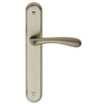 Ensemble de poignée Alma zamak nickel mat bec de cane