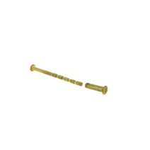 2 vis relieuses laitonnées 4X60 prédécoupées + douilles non