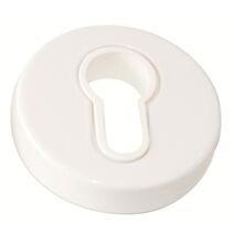 Paire de rosaces Ø52 en aluminium laqué blanc clé