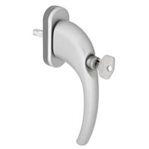 Poignée de fenêtre oscillo-battante Zenia aluminium Argent à