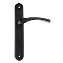 Ensemble de poignée Eva aluminium noir bec de cane
