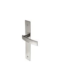 Ensemble de poignée Passy aluminium nickel mat bec de cane