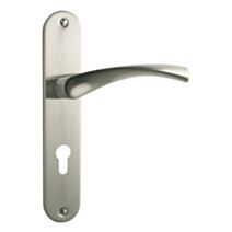 Ensemble de poignée Léa aluminium métal nickel mat cylindre