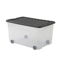 Bac rangement plastique Roller Ventilo 50L 58x38x31cm - SUNDIS