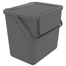 Poubelle Loops Polypropylène Gris 25L - SUNDIS