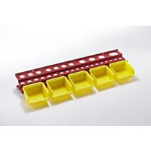 Porte-outils 5 Bacs Tôle Acier 58cm - MOTTEZ