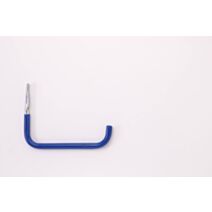Crochet double gaine 28,5cm bleu à fixer/visser - MOTTEZ