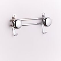 Portemanteaux métal qual pro 2 têtes chrome