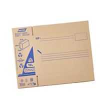 Carton expédition 10L simple cannelure 35x12x25cm naturel - MOTTEZ