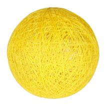 Boule tissu jaune ⌀ 6 cm - OSTARIA