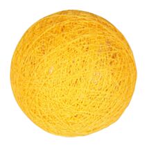 Boule tissu jaune moutarde ⌀ 6 cm - OSTARIA
